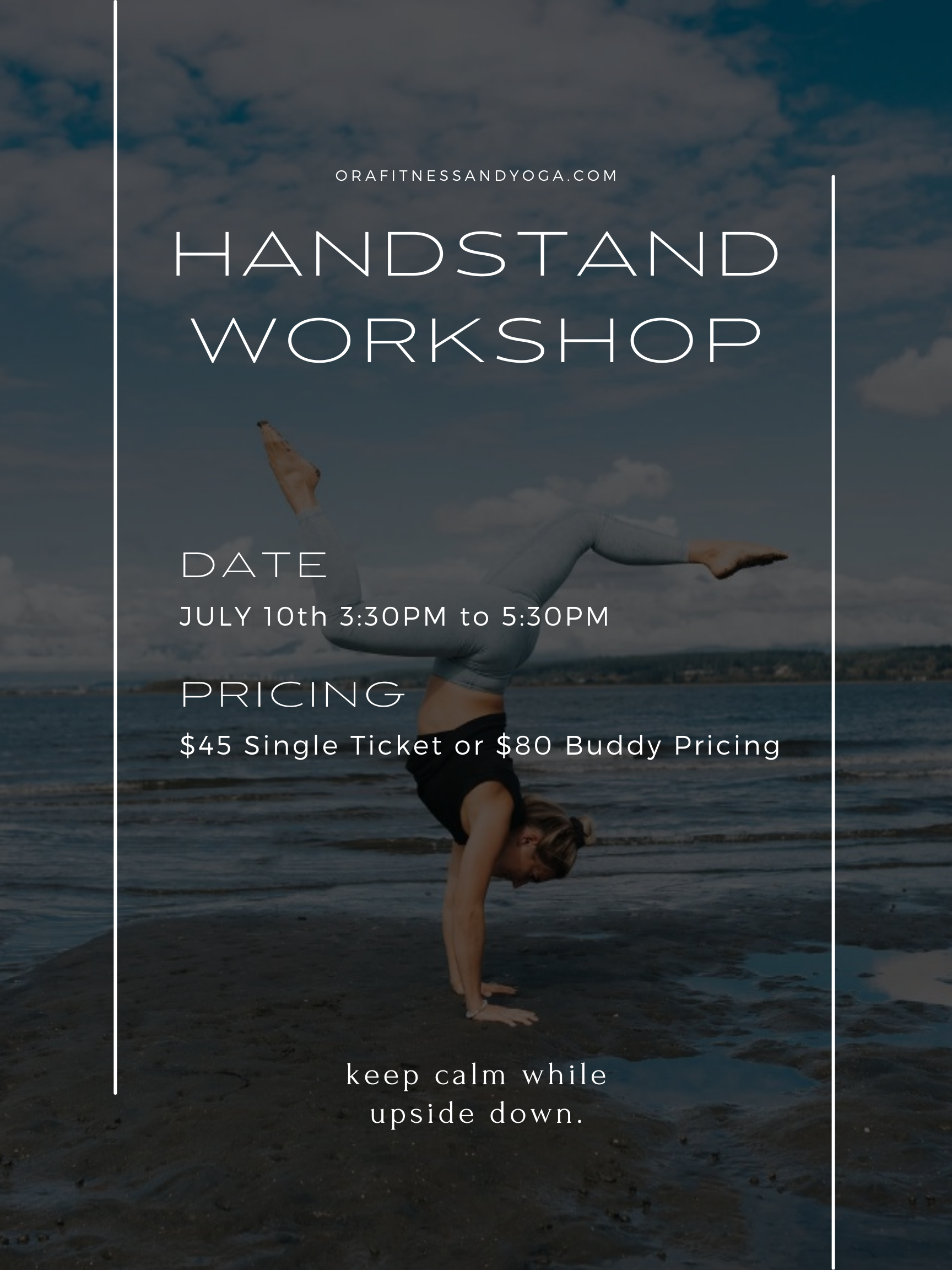 Handstand Workshop at Ora Fitness and Yoga