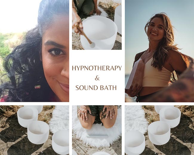 hypnotherapy & sound bath healing