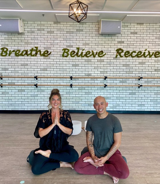 partner stretch and massage workshop