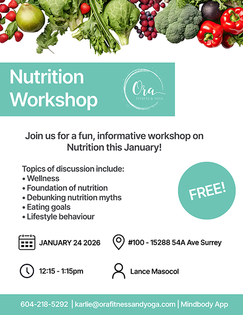 Nutrition Workshop Poster -web nutrition and healthy eating