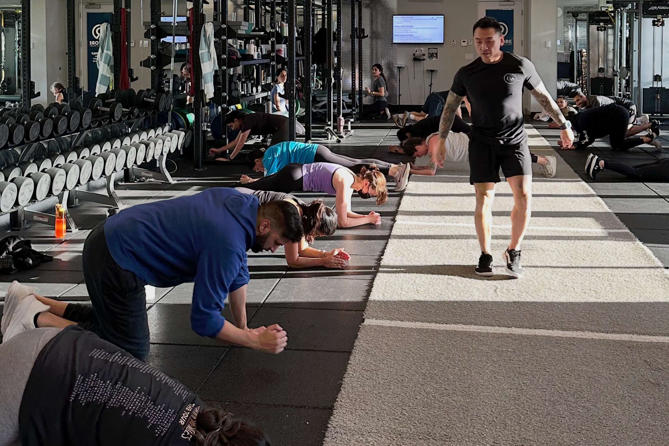 Tommy Group training group training with Tommy