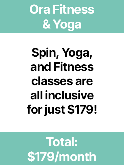 ora fitness and yoga pricing